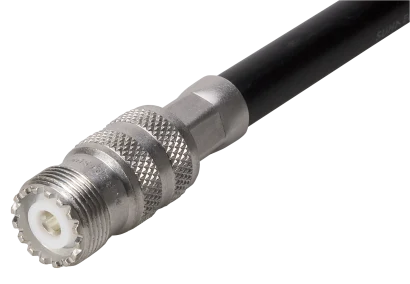 COAXIAL CONNECTOR, UHF, X Ohm, Straight cable jack (female)