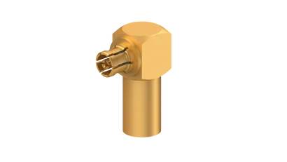 COAXIAL CONNECTOR, SMPM, 50 Ohm, Right angle cable jack (female)