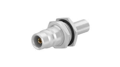 COAXIAL CONNECTOR, QN, 50 Ohm, Straight bulkhead cable jack (female)
