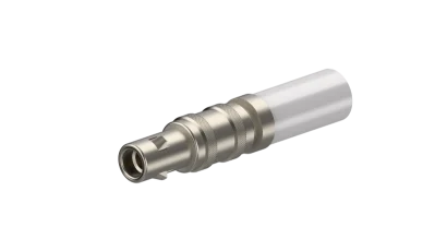 COAXIAL CONNECTOR, QLA-01, 50 Ohm, Straight cable plug (male)
