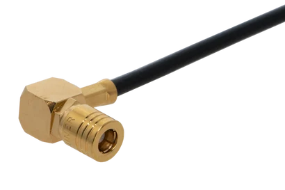 COAXIAL CONNECTOR, SMB, 50 Ohm, Right angle cable plug (male)