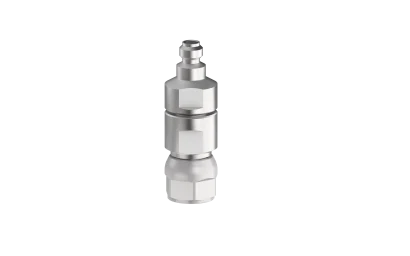 COAXIAL ADAPTER, PC 1.85 - PC 1, 50 Ohm, plug / jack (male / female)