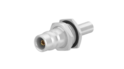 COAXIAL CONNECTOR, QN, 50 Ohm, Straight bulkhead cable jack (female)