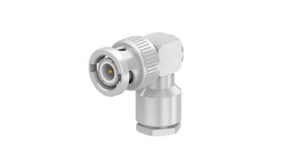 COAXIAL CONNECTOR, BNC, 75 Ohm, Right angle cable plug (male)