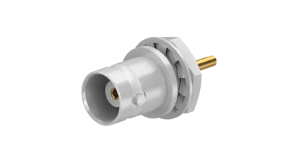 COAXIAL CONNECTOR, BNC, 50 Ohm, Straight bulkhead receptacle, jack (female)