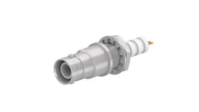 COAXIAL CONNECTOR, SHV, 50 Ohm, Straight bulkhead receptacle, jack (female)