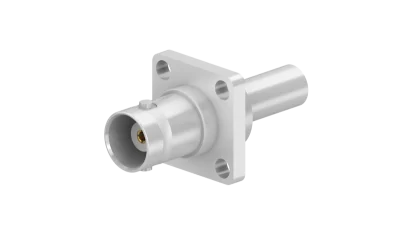 COAXIAL CONNECTOR, BNC, 50 Ohm, Straight panel cable jack (female), flange mount