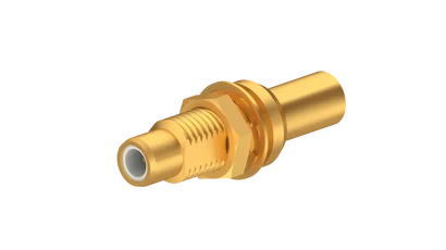 COAXIAL CONNECTOR, SMC, 50 Ohm, Straight bulkhead cable jack (female)