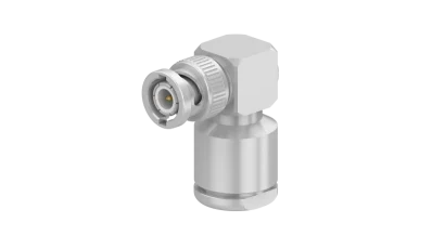 COAXIAL CONNECTOR, BNC, 50 Ohm, Right angle cable plug (male)