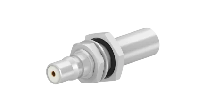 COAXIAL CONNECTOR, QMA, 50 Ohm, Straight bulkhead cable jack (female)