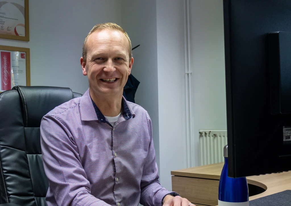 Portrait of David Grocott, Managing Director of HUBER+SUHNER Phoenix Dynamics David Grocott, Managing Director of HUBER+SUHNER Phoenix Dynamics