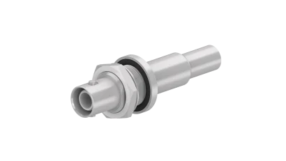 COAXIAL CONNECTOR, SHV, 50 Ohm, Straight bulkhead cable jack (female)