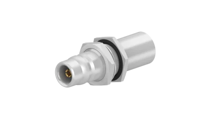 COAXIAL CONNECTOR, QN, 50 Ohm, Straight bulkhead cable jack (female)