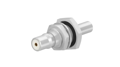 COAXIAL CONNECTOR, QMA, 50 Ohm, Straight bulkhead cable jack (female)