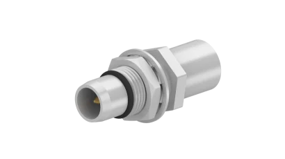 COAXIAL CONNECTOR, BMA, 50 Ohm, Straight bulkhead cable plug (male)