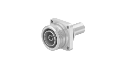 COAXIAL CONNECTOR, 7/16, 50 Ohm, Straight panel cable jack (female), flange mount