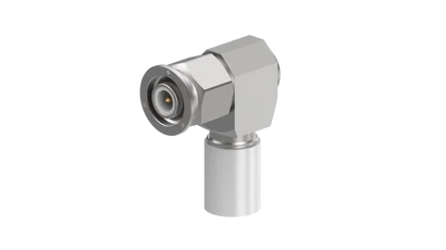 COAXIAL CONNECTOR, TNC, 50 Ohm, Right angle cable plug (male), High salt mist resistant (SS316L)