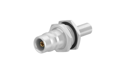 COAXIAL CONNECTOR, QN, 50 Ohm, Straight bulkhead cable jack (female)