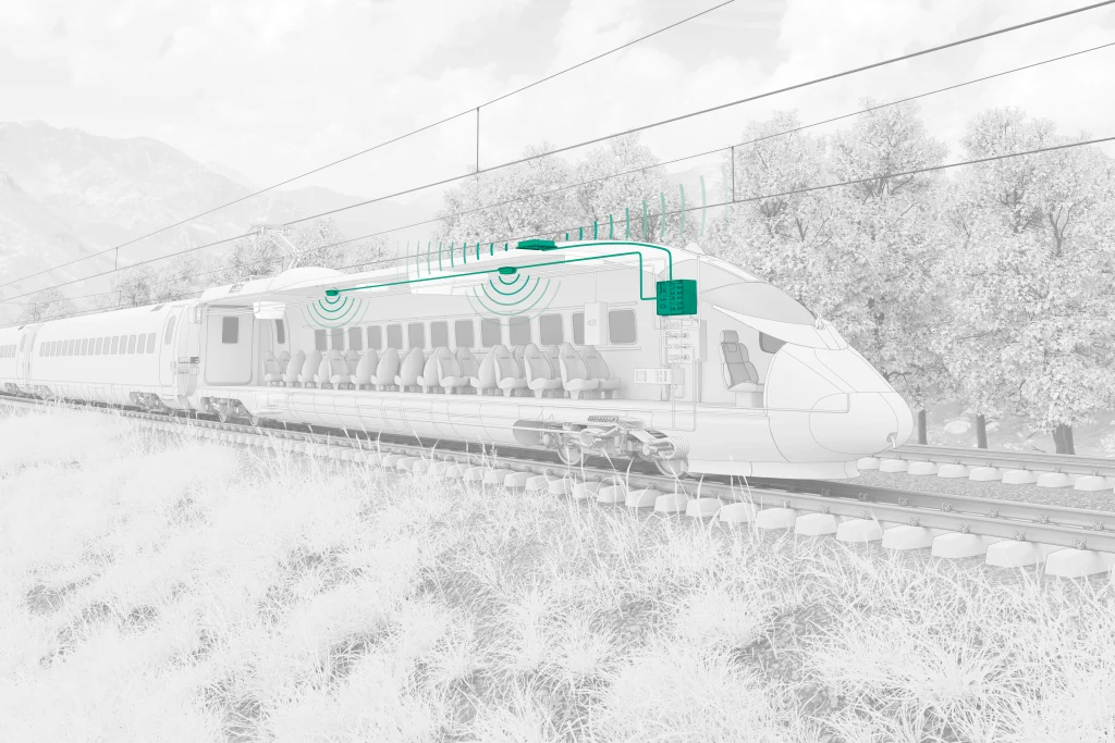 Verbesserung moderner Zugnetze mit vernetzten Onboard-Technologien von HUBER+SUHNER