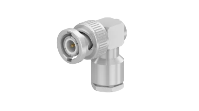 COAXIAL CONNECTOR, BNC, 50 Ohm, Right angle cable plug (male)