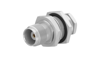 COAXIAL CONNECTOR, TNC, 50 Ohm, Straight bulkhead cable jack (female)