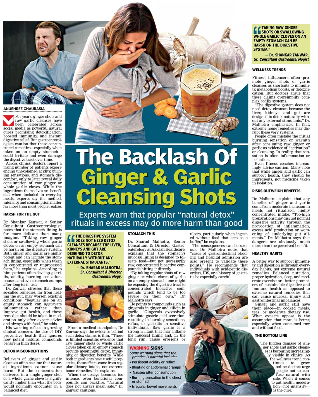 The Backlash of Ginger & Garlic Cleansing Shots