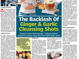 The Backlash of Ginger & Garlic Cleansing Shots The Backlash of Ginger & Garlic Cleansing Shots