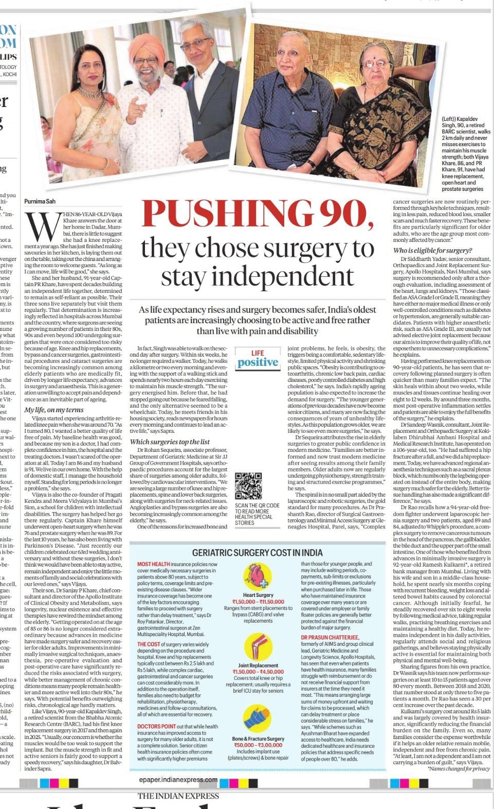 Pushing 90 they chose surgery to stay independent