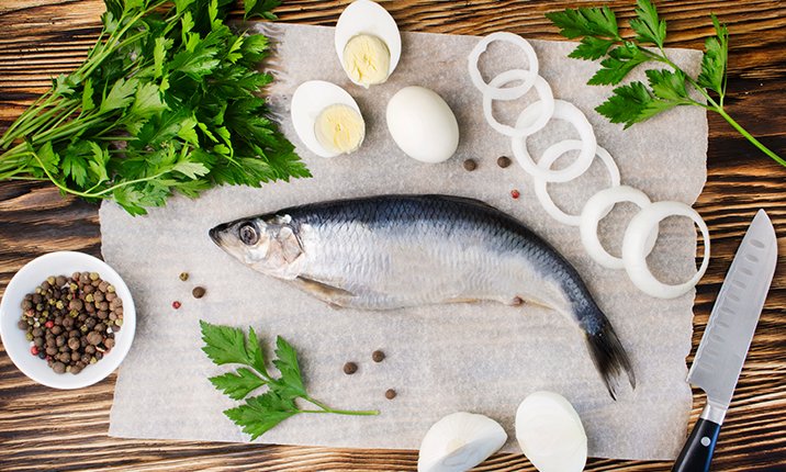 What should heart patients eat after surgery Fresh Herring with Parsley and Egg Preparation