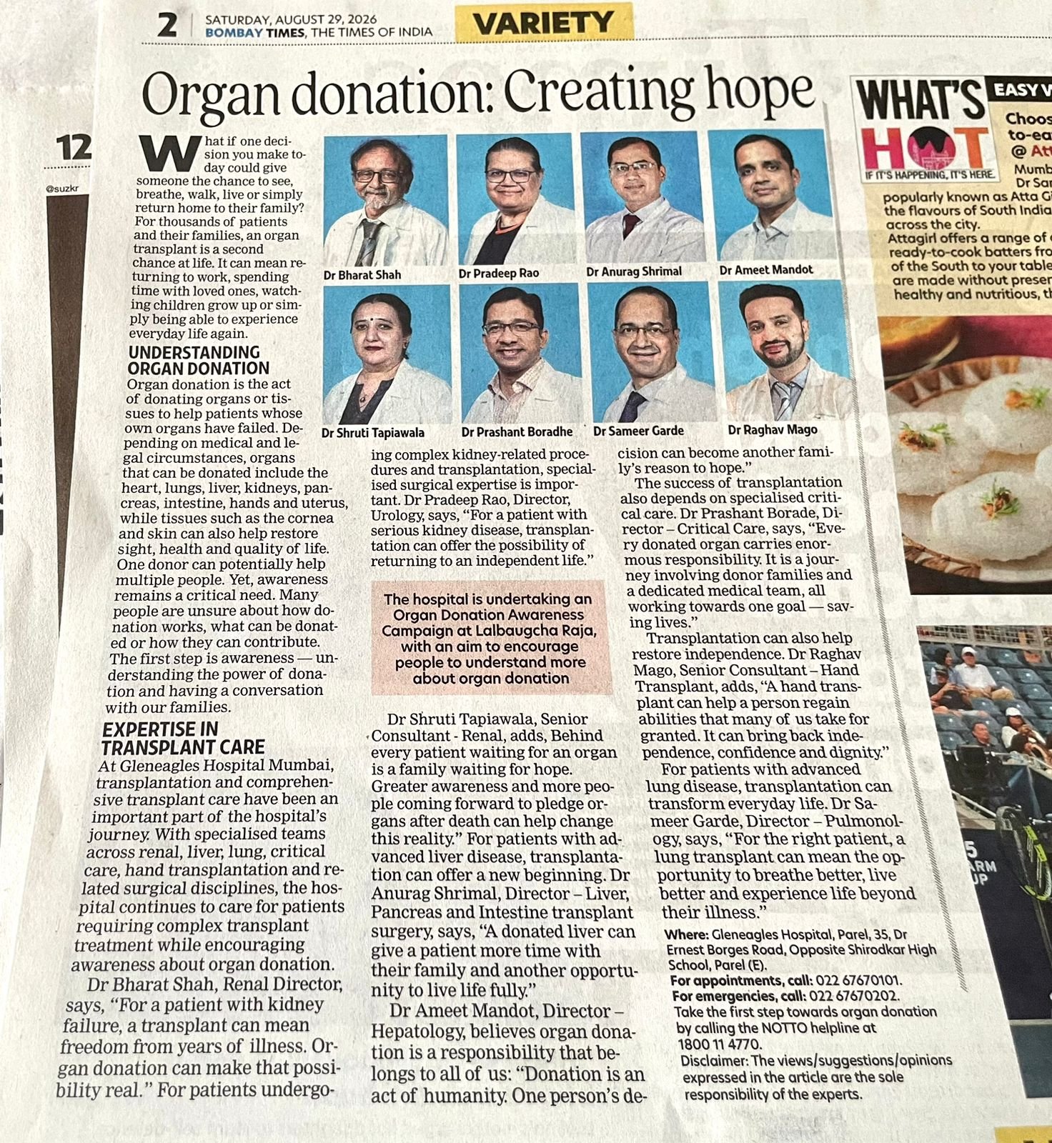 Organ Donation Creating Hope