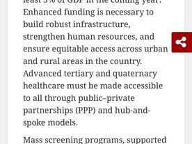 Government Healthcare Spending Must Rise to 3% of GDP to Strengthen Access and Infrastructure Dr Bipin Chevale Government Healthcare Spending Must Rise to 3% of GDP to Strengthen Access and Infrastructure Dr Bipin Chevale