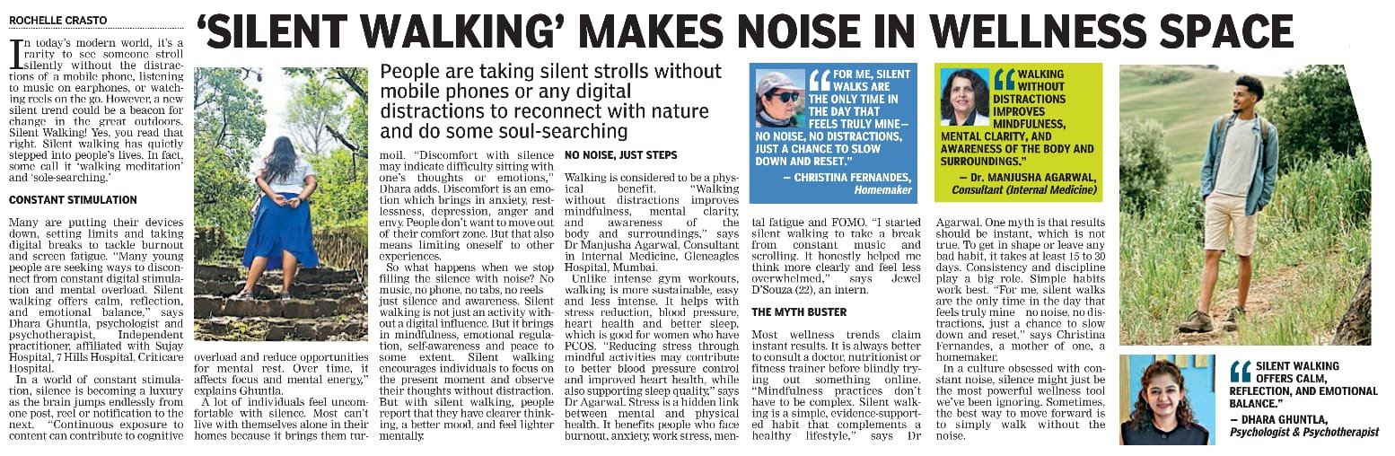 Silent Walking Makes Noise in Wellness Space