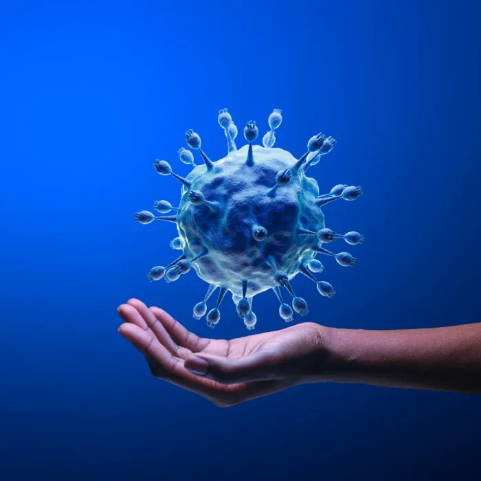 Lentivirus model with hand