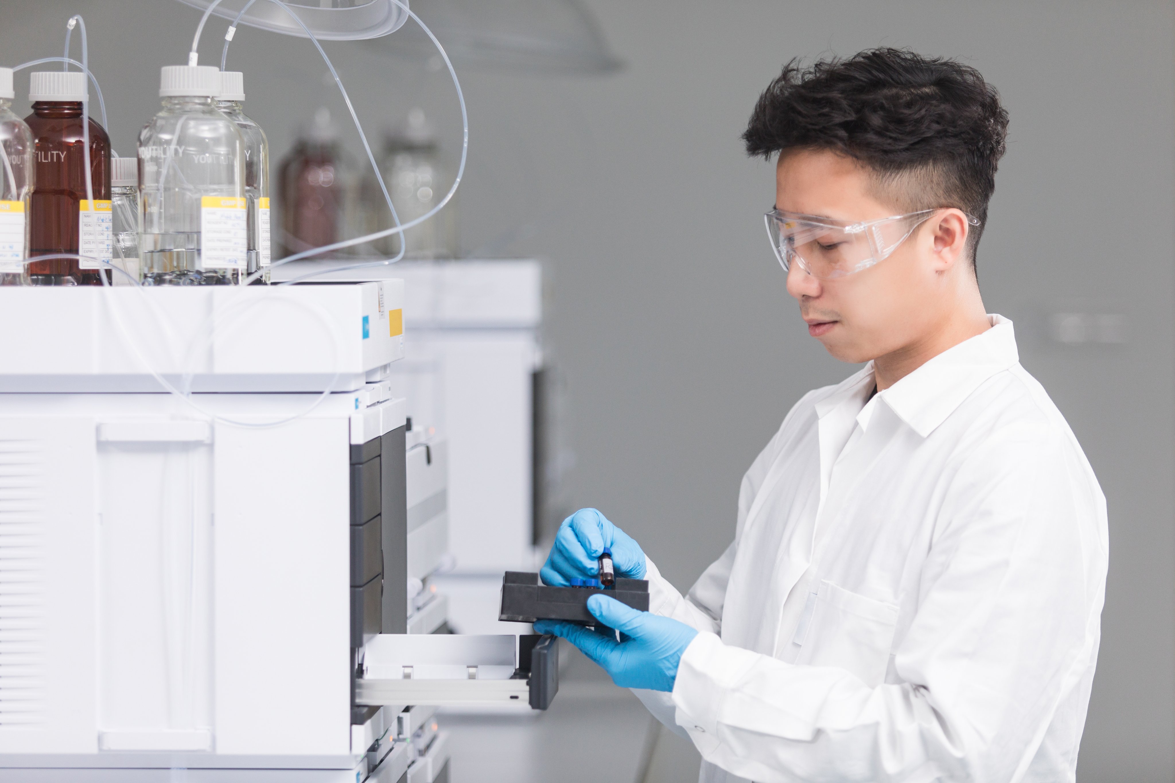 Early Development lab worker