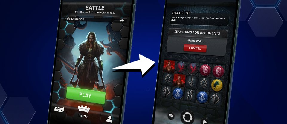 Choose a hero and join the queue for a 99 Royale battle.