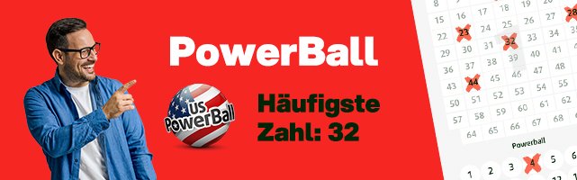 PowerBall - Häufigste Zahl: 32