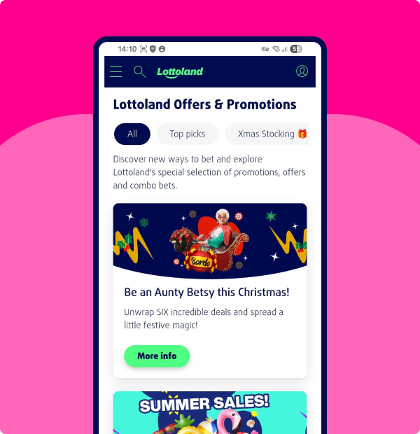 Lottoland app screenshot
