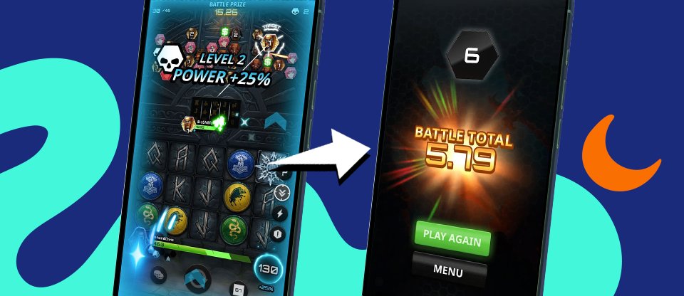 Level up, survive the battle and see your final Battle Prize result.