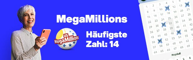 MegaMillions -  Häufigste Zahl: 17