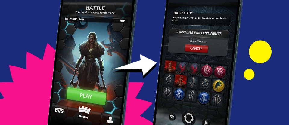 Choose a hero and join the queue for a 99 Royale battle.