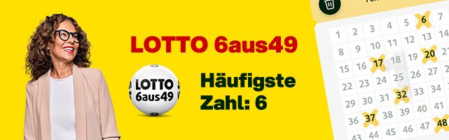 Lotto 6aus49 - Häufigste Zahl: 6