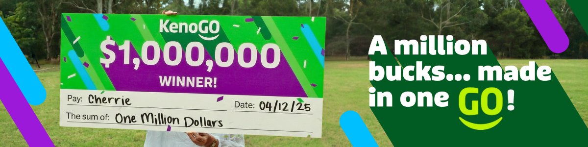 A million bucks... made in one GO! KenoGO's $1M winner!