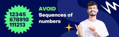 Avoid sequences of numbers