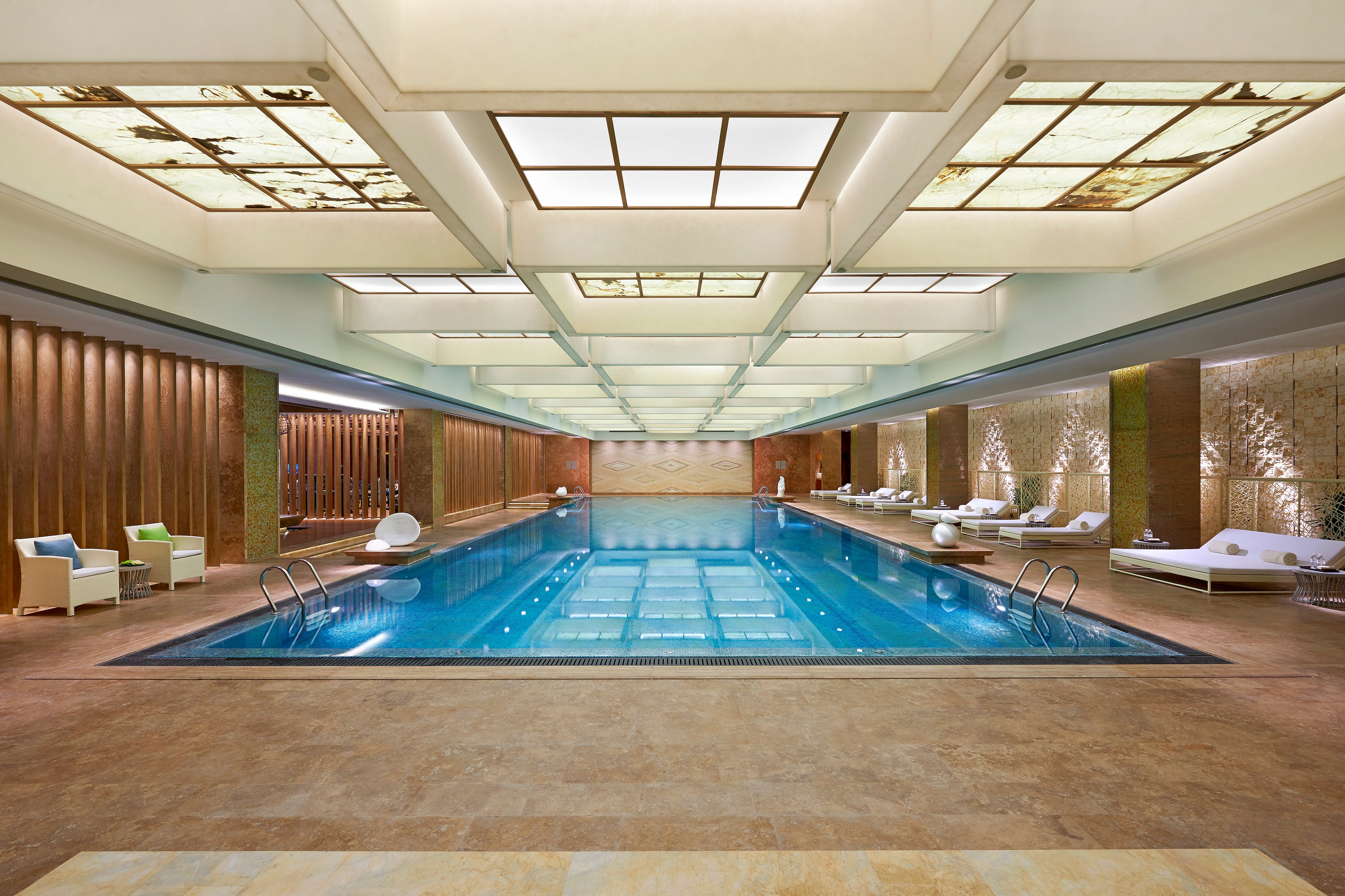 Swimming Pool at Mandarin Oriental Pudong, Shanghai
