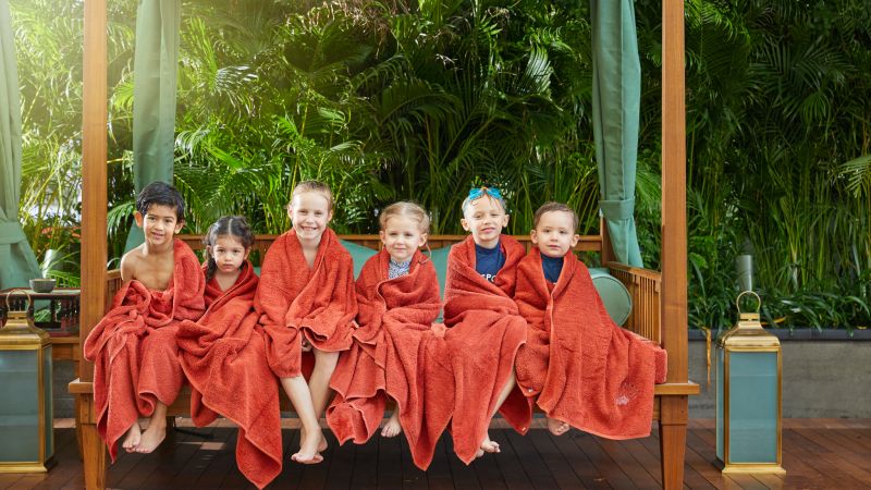 Mandarin Oriental Bangkok - A Buddhist monk blessing ceremony in the garden