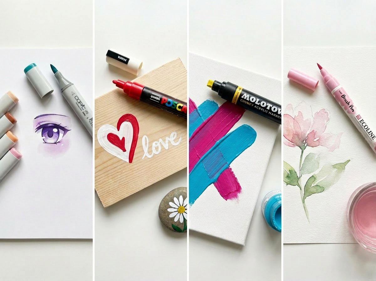 Marker Test: Copic, Posca, Molotow & Ecoline Vergleich