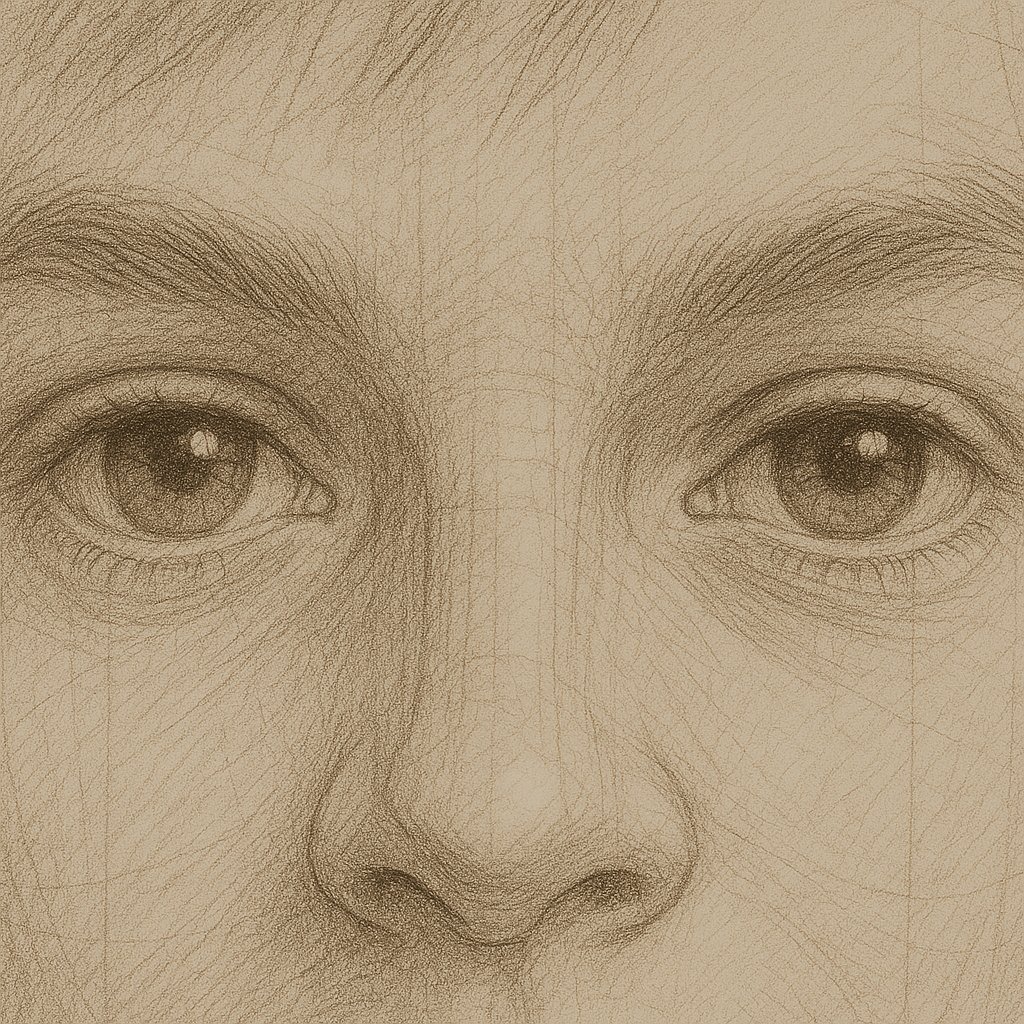 Portrait Schattierung mit weichem Bleistift