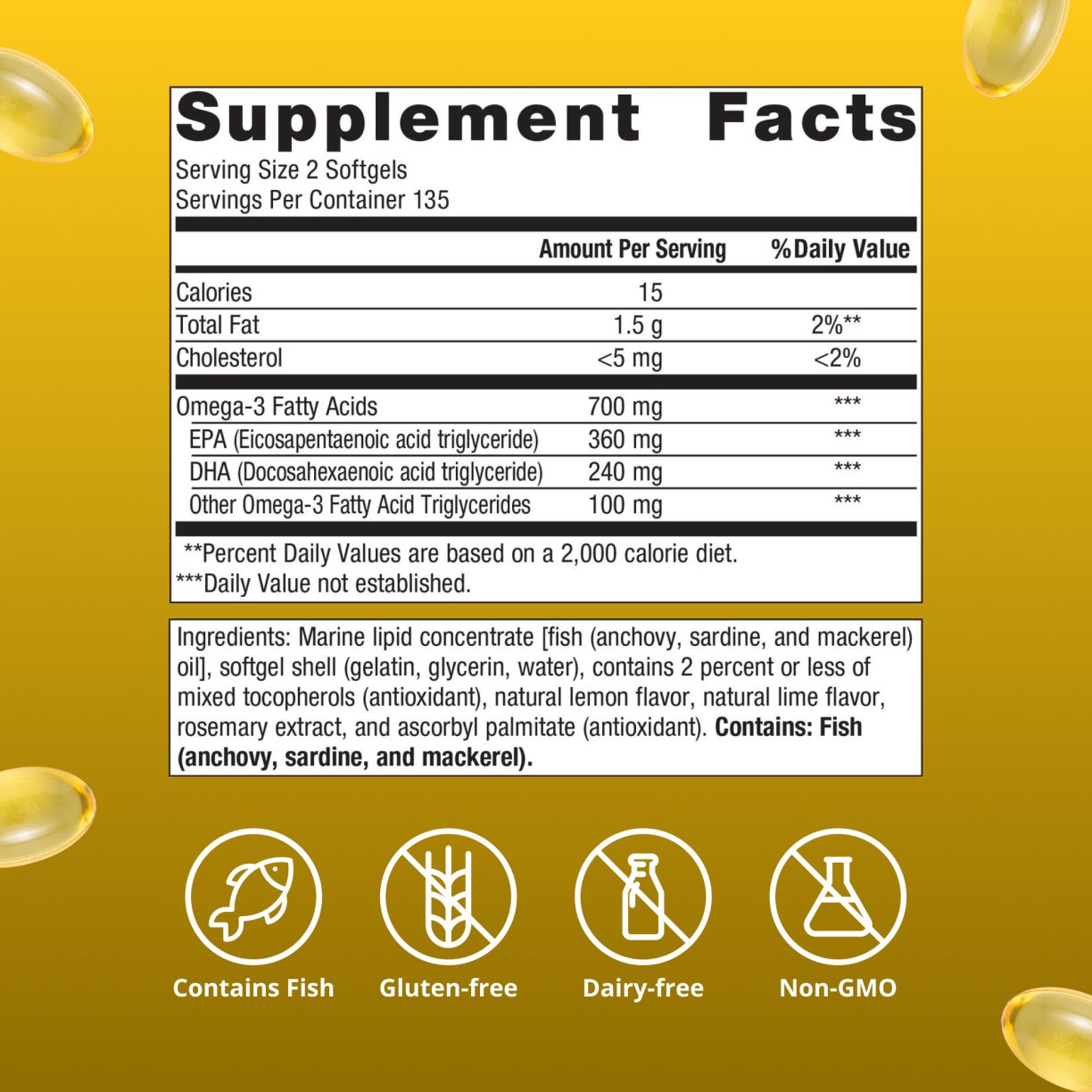 OmegaGenics® Fish Oil EPA-DHA 300 mg 6