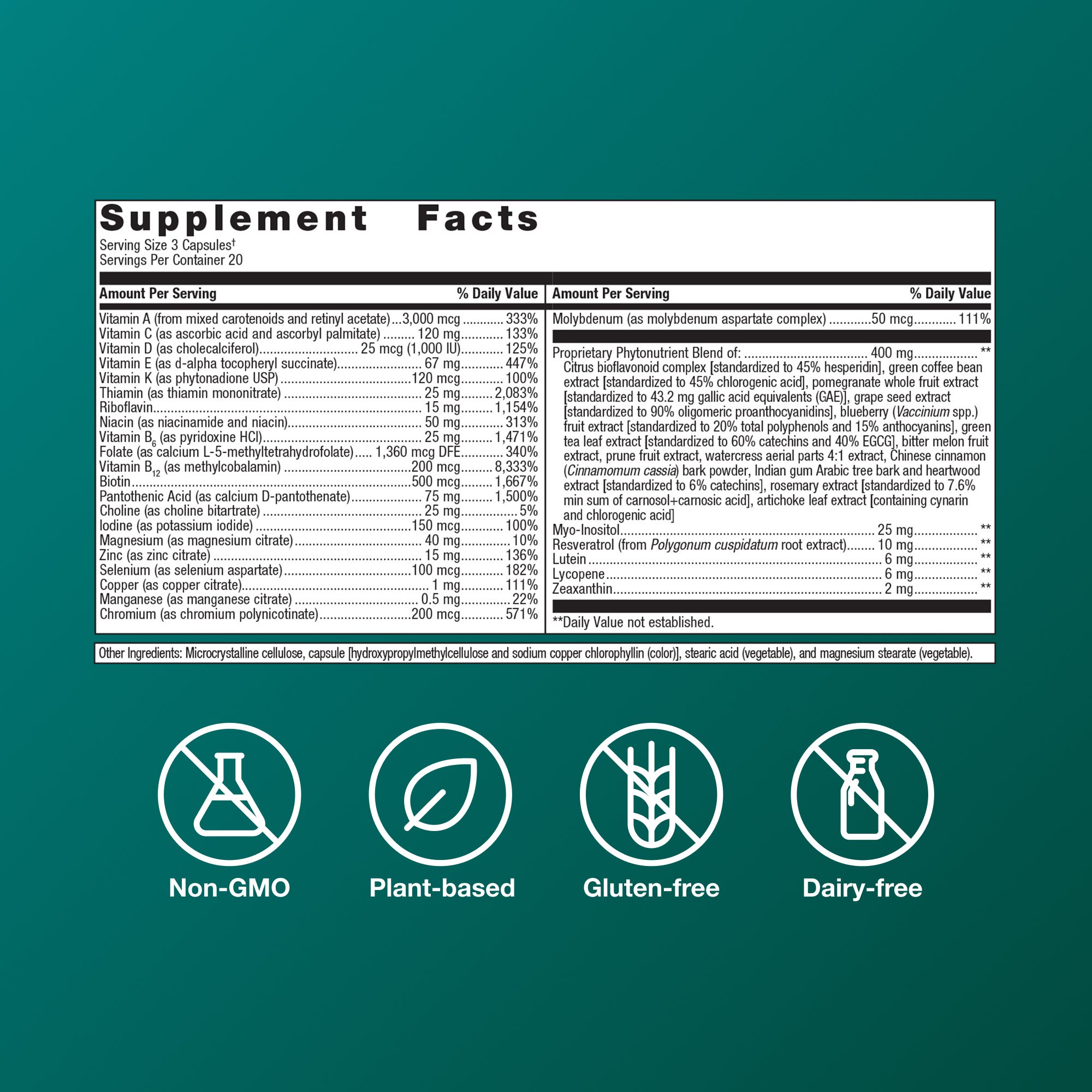 PhytoMulti® Multivitamin Capsules 6