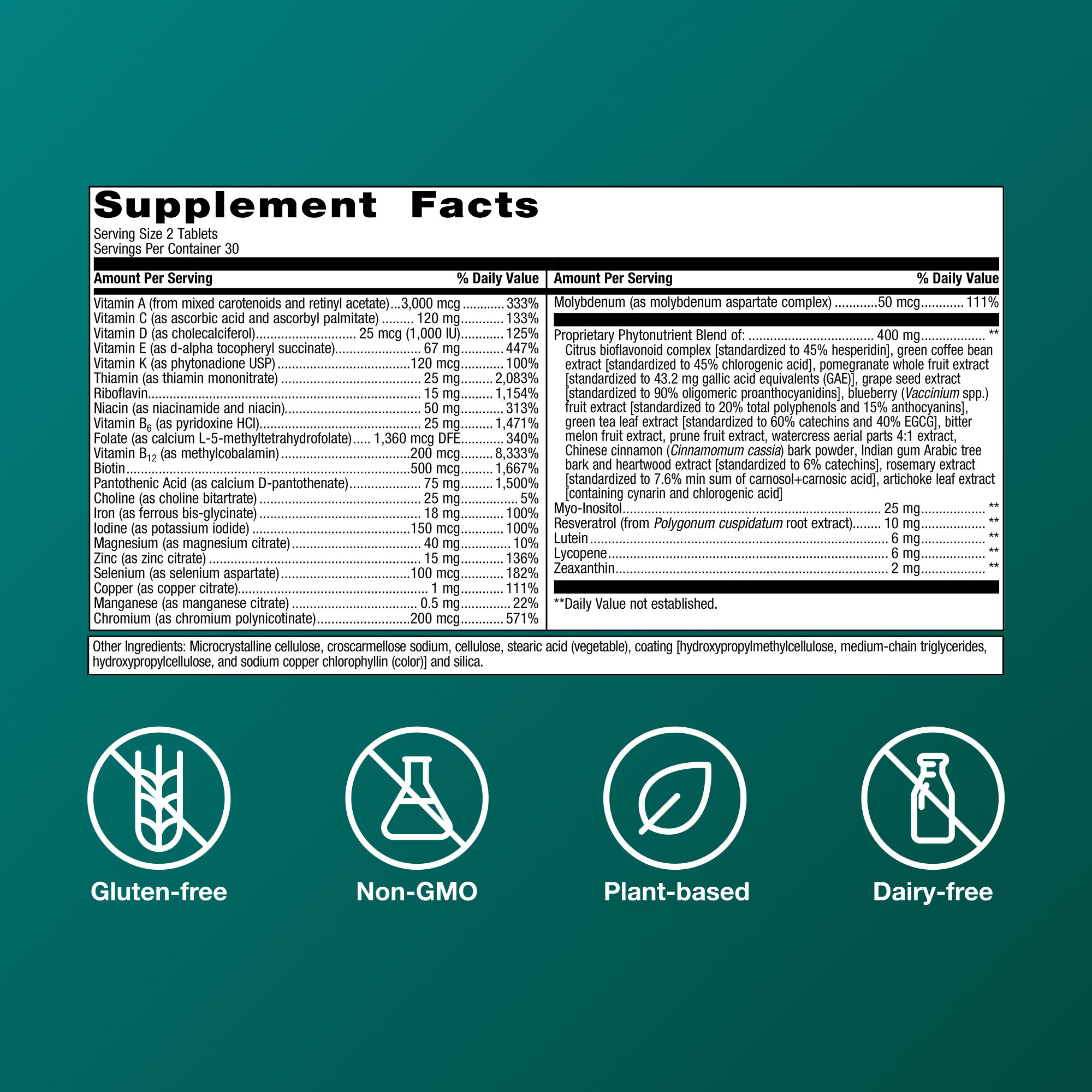 PhytoMulti® Multivitamin with Iron 6